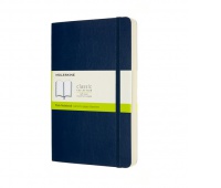 Notes MOLESKINE Classic L (13x21 cm) gładki, miękka oprawa, sapphire blue, 400 stron, niebieski