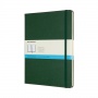 MOLESKINE Classic XL Notebook (19x25cm), dotted, hard cover, myrtle green, 192 pages, green