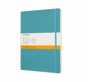Notes MOLESKINE XL (19x25 cm) w linie, miękka oprawa, reef blue, 192 strony, niebieski