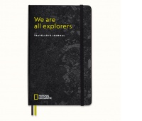 Notes MOLESKINE Passion Journal Travellers National Geographic, 400 stron, szary