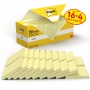 Karteczki samoprzylepne POST-IT&reg; (654CY-VP20), 76x76mm, 100 kart./bloczek, 16 + 4 bloczki GRATIS, kanarkowo ż&oacute;łte, Bloczki samoprzylepne, Papier i etykiety, EKO-CERT