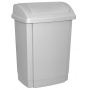 Waste bin with lid, OFFICE PRODUCTS, plastic, 15 l, grey