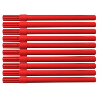 Flamaster biurowy OFFICE PRODUCTS, 10szt., czerwony, Flamastry, Artykuły do pisania i korygowania