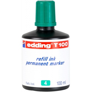 Refill ink permanent marker e-T100 EDDING, green
