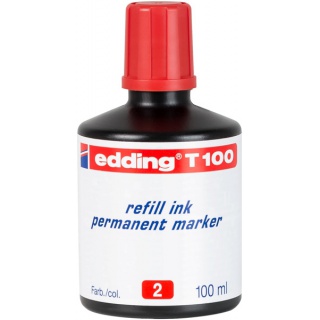 Refill ink permanent marker e-T100 EDDING, red