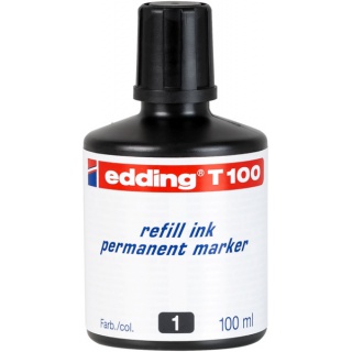 Refill ink permanent marker e-T100 EDDING, black