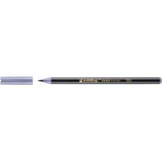 Pen brush e-1340 EDDING, 1-3mm, silver grey