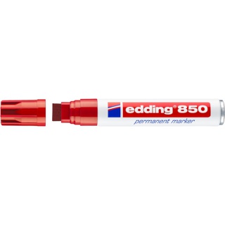 Marker permanent e-850 EDDING, 5-15mm, red