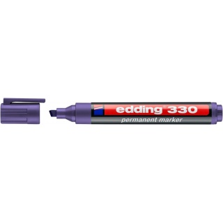 Marker permanentny e-330 EDDING, 1-5 mm, fioletowy, Markery, Artykuły do pisania i korygowania