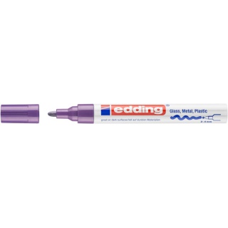 Marker olejowy połyskujący e-750 EDDING, 2-4 mm, fioletowy, Markery, Artykuły do pisania i korygowania