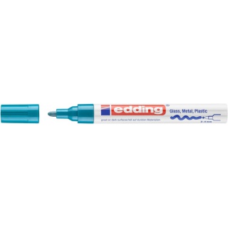 Marker gloss paint e-750 EDDING, 2-4mm, light blue