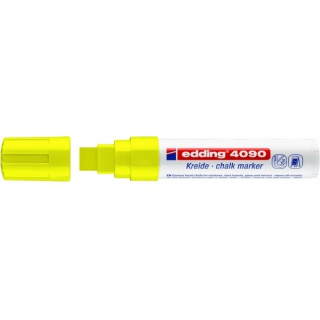 Marker kredowy e-4090 EDDING, 4-15 mm, żółty neonowy, Markery, Artykuły do pisania i korygowania