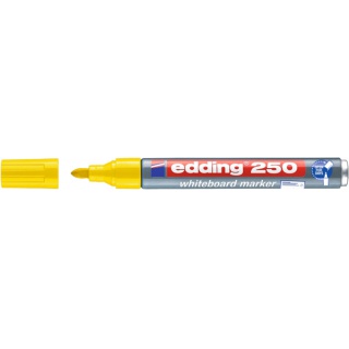 Marker do tablic suchościeralnych e-250 EDDING, 1,5-3 mm, żółty, Markery, Artykuły do pisania i korygowania