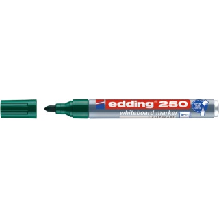 Marker do tablic suchościeralnych e-250 EDDING, 1,5-3 mm, zielony, Markery, Artykuły do pisania i korygowania