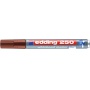 Marker do tablic suchościeralnych e-250 EDDING, 1,5-3 mm, brązowy, Markery, Artykuły do pisania i korygowania
