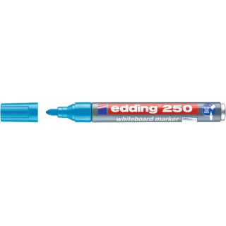 Marker do tablic suchościeralnych e-250 EDDING, 1,5-3 mm, błękitny, Markery, Artykuły do pisania i korygowania