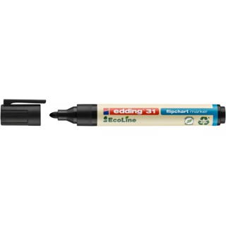 Marker do flipchartów e-31 EDDING ecoline, 1,5-3 mm, czarny, Markery, Artykuły do pisania i korygowania