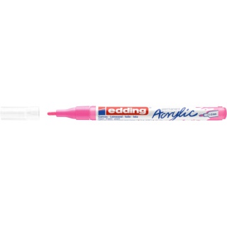 Marker acrylic fine e-5300 EDDING, 1-2mm, neon pink
