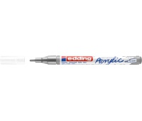 Marker akrylowy e-5300 EDDING, 1-2 mm, matowe srebro
