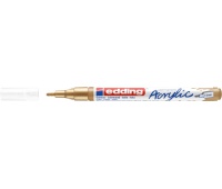 Marker akrylowy e-5300 EDDING, 1-2 mm, matowe bogate złoto