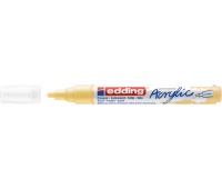 Marker akrylowy e-5100 EDDING, 2-3 mm, matowy ż&oacute;łty pastel