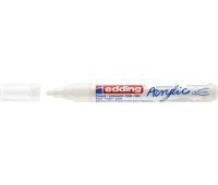 Marker acrylic medium e-5100 EDDING, 2-3mm, traffic white mat