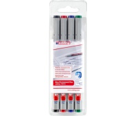 Foliopis zmywalny e-150 S EDDING, 0,3 mm, 4 szt., mix kolorów