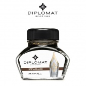 Atrament do piór wiecznych DIPLOMAT, w kałamarzu, 30 ml, czarny sepia