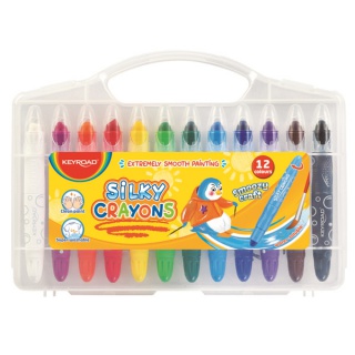 Gel crayons EYROAD Smoozy Craft, 12 pcs, washable, box, color mix