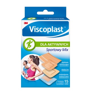 Plaster, VISCOPLAST, Sport, 15 pcs, Plasters, First Aid Kits, Cleaning & Janitorial Supplies and Dispensers