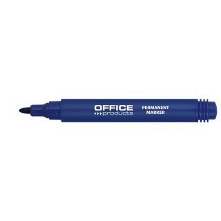 Marker, permanent, OFFICE PRODUCTS, round, 1-3mm (line), blue