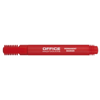Marker permanentny OFFICE PRODUCTS, okrągły, 1-3mm (linia), czerwony, Markery, Artykuły do pisania i korygowania