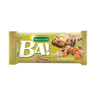 Cereal bar Ba!, 5 nuts, Bakalland, 40g
