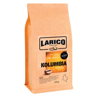 Coffee LARICO Kolumbia Excelso, gritty, 470g