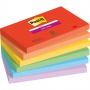 Karteczki samoprzylepne Post-it® Super Sticky, PLAYFUL, 76x127mm, 6x90 kart., Bloczki samoprzylepne, Papier i etykiety
