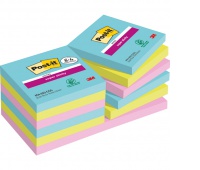 Karteczki samoprzylepne Post-it&reg; Super Sticky, COSMIC, 76x76mm, 12x90 kart.
