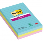 Karteczki samoprzylepne Post-it&reg; Super Sticky XXL, COSMIC, w linię, 101x152mm, 3x90 kart.