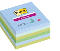 Karteczki samoprzylepne Post-it&reg; Super Sticky XL, OASIS, w linię, 101x101mm, 6x90 kart.