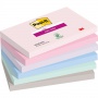 Sticky notes Post-it® Super StickySOULFUL, 76x127mm, 6x90 sheets