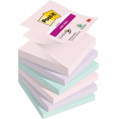 Karteczki samoprzylepne Post-it&reg; Super Sticky Z-Notes, SOULFUL, 76x76mm, 6x90 kart.