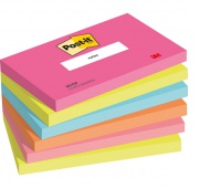 Karteczki samoprzylepne Post-it&reg;, POPTIMISTIC, 76x127mm, 6x100 kart.