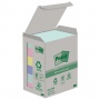 Ekologiczne karteczki samoprzylepne Post-it®, NATURE, pastelowe, 38x51mm, 6x100 kart., Bloczki samoprzylepne, Papier i etykiety