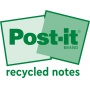Sticky notes POST-IT&reg; Recycled Notes, 38x51mm, 24x100 sheets, pastel mix, Self-adhesive pads, Paper and labels, EKO-CERT