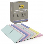 Karteczki samoprzylepne POST-IT&reg; Recycled Notes, 76x127mm, 16x100 kart., pastelowe mix
