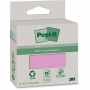Eco-friendly sticky notes Post-it, 76x76mm, 2x100 sheets, bright pink