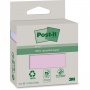 Eco-friendly sticky notes Post-it, 76x76mm, 2x100 sheets, pastel pink