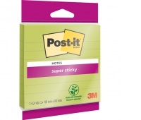 Karteczki samoprzylepne Post-it Super Sticky XL w linię, 101x101mm, 45 kart., zielone