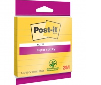 Karteczki samoprzylepne Post-it Super Sticky XL w linię, 101x101mm, 45 kart., ż&oacute;łte