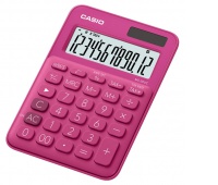 Kalkulator biurowy CASIO MS-20UC-RD-B, 12-cyfrowy, 105x149,5mm, kartonik, czerwony