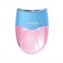 Pencil sharpener KEYROAD Wave, plastic, double, with container, display packing, color mix